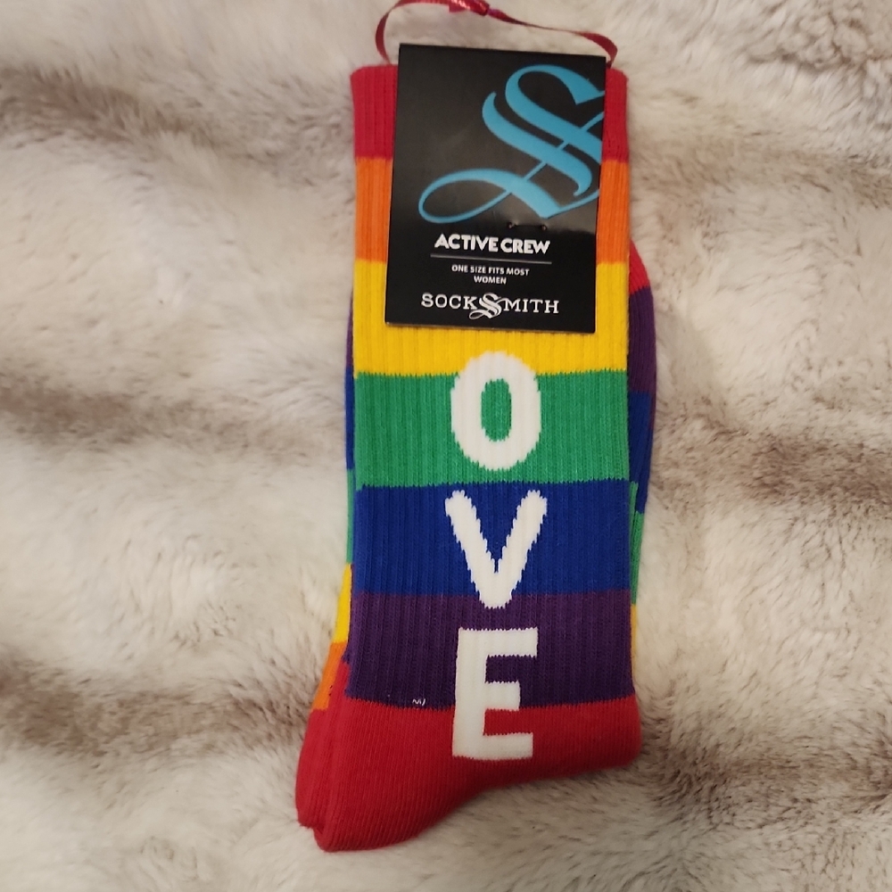 Unisex Pride Rainbow Love Socks
